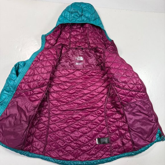 The North Face Thermoball Jacket Hoodie Womens Small Puffer Quilted Zip C774 - Picture 7 of 16